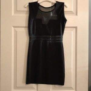 Black cutout minidress